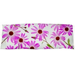 Pink Purple Daisies Design Flowers Body Pillow Case (dakimakura) by Pakrebo