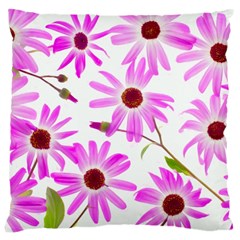 Pink Purple Daisies Design Flowers Large Cushion Case (one Side) by Pakrebo