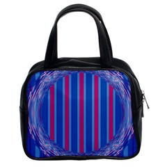 Digital Art Art Artwork Abstract Pattern Classic Handbag (two Sides) by Pakrebo