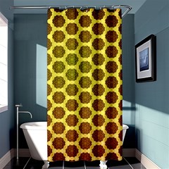 Digital Art Art Artwork Abstract Yellow Shower Curtain 36  X 72  (stall)  by Pakrebo