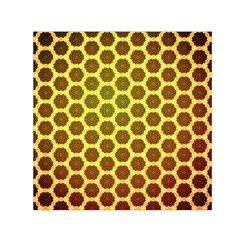 Digital Art Art Artwork Abstract Yellow Small Satin Scarf (square) by Pakrebo