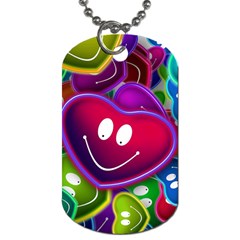 Heart Smile Love Many Friendly Dog Tag (one Side) by Pakrebo