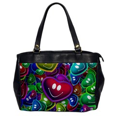 Heart Smile Love Many Friendly Oversize Office Handbag