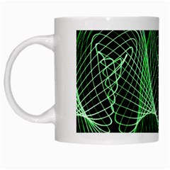 Abstract Desktop Background Green White Mugs by Pakrebo