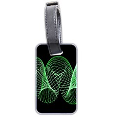 Abstract Desktop Background Green Luggage Tag (two Sides) by Pakrebo