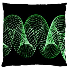 Abstract Desktop Background Green Standard Flano Cushion Case (two Sides) by Pakrebo