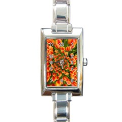 Tulips Arrangement Many Blossom Rectangle Italian Charm Watch by Pakrebo