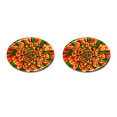 Tulips Arrangement Many Blossom Cufflinks (oval) by Pakrebo