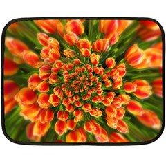 Tulips Arrangement Many Blossom Double Sided Fleece Blanket (mini)  by Pakrebo