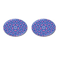 Digital Art Art Artwork Abstract Star Cufflinks (Oval)