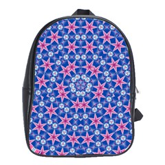 Digital Art Art Artwork Abstract Star School Bag (XL)