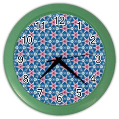 Digital Art Art Artwork Abstract Stars Color Wall Clock