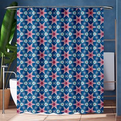 Digital Art Art Artwork Abstract Stars Shower Curtain 60  X 72  (medium)  by Pakrebo