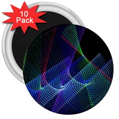 Abstract Desktop Background 3  Magnets (10 Pack)  by Pakrebo