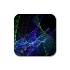 Abstract Desktop Background Rubber Coaster (Square) 