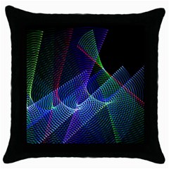 Abstract Desktop Background Throw Pillow Case (Black)