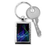 Abstract Desktop Background Key Chain (Rectangle) Front