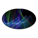 Abstract Desktop Background Oval Magnet Front