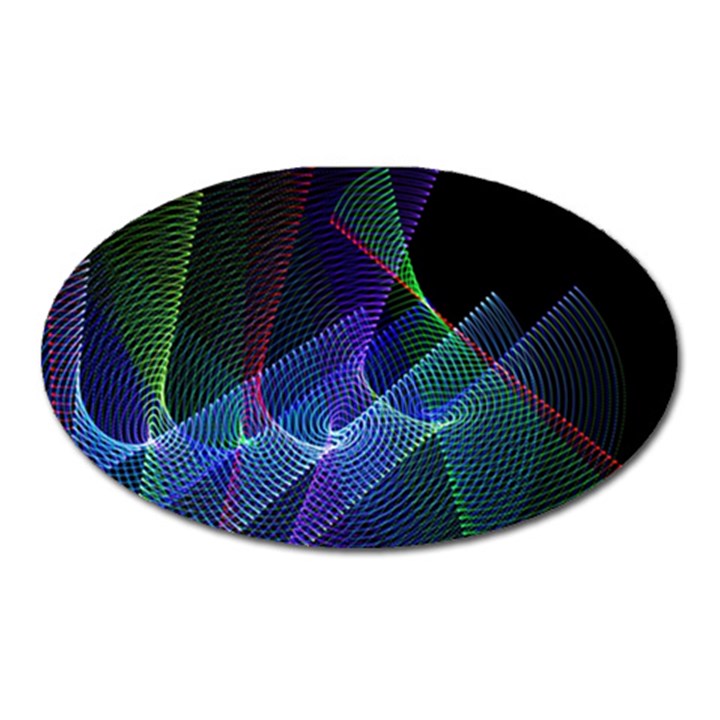 Abstract Desktop Background Oval Magnet