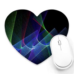 Abstract Desktop Background Heart Mousepads