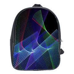 Abstract Desktop Background School Bag (large) by Pakrebo