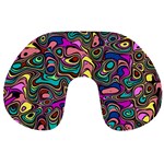 Bending Turn Distort Wave Modern Travel Neck Pillow Front