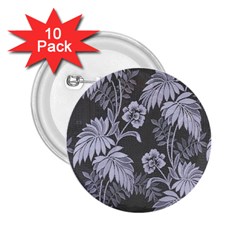 Ornament Flowers Leaf 2 25  Buttons (10 Pack)  by Pakrebo