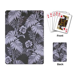 Ornament Flowers Leaf Playing Cards Single Design (rectangle) by Pakrebo