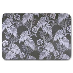 Ornament Flowers Leaf Large Doormat  by Pakrebo