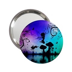 Cute Fairy Dancing In The Night 2 25  Handbag Mirrors by FantasyWorld7