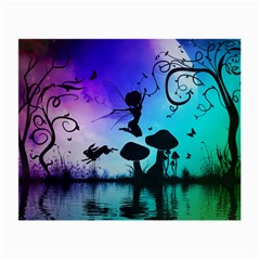 Cute Fairy Dancing In The Night Small Glasses Cloth (2 Sides) by FantasyWorld7