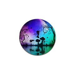 Cute Fairy Dancing In The Night Golf Ball Marker by FantasyWorld7