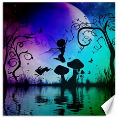 Cute Fairy Dancing In The Night Canvas 20  X 20  by FantasyWorld7