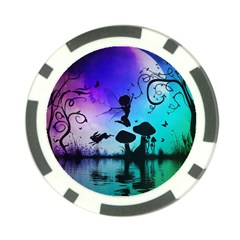 Cute Fairy Dancing In The Night Poker Chip Card Guard by FantasyWorld7