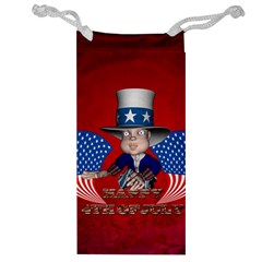 Happy 4th Of July Jewelry Bag by FantasyWorld7