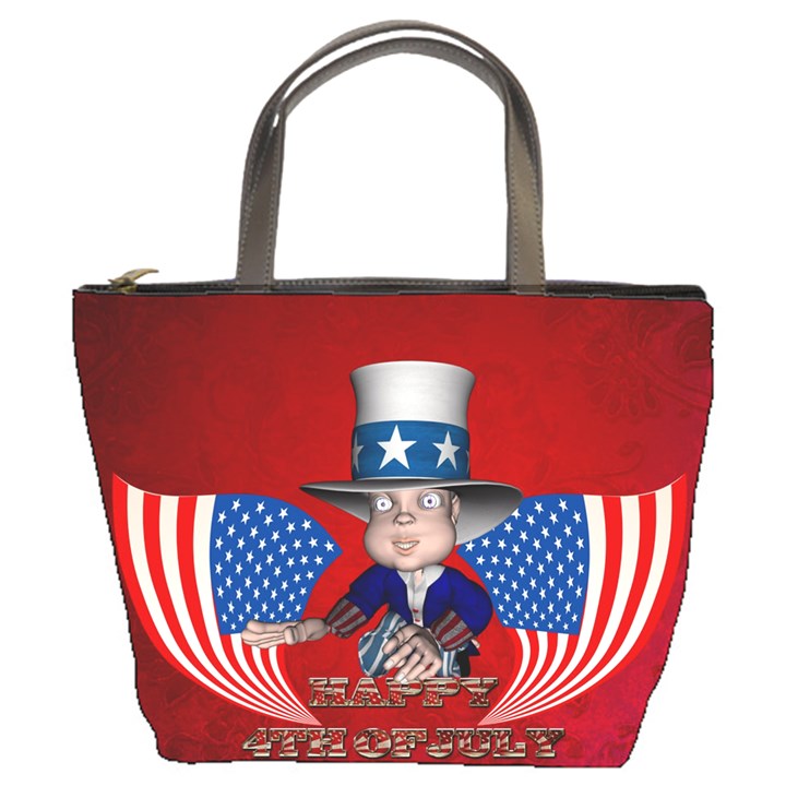 Happy 4th Of July Bucket Bag