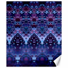 Blue Elegance Elaborate Fractal Fashion Canvas 8  X 10  by KirstenStar