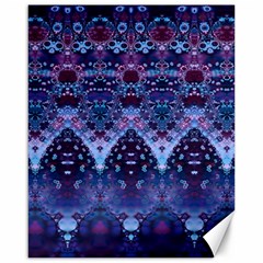 Blue Elegance Elaborate Fractal Fashion Canvas 16  X 20  by KirstenStar