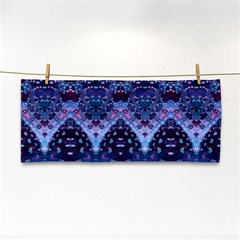 Blue Elegance Elaborate Fractal Fashion Hand Towel by KirstenStar