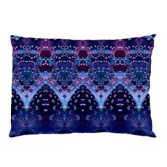 Blue Elegance Elaborate Fractal Fashion Pillow Case by KirstenStar