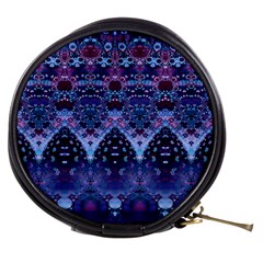 Blue Elegance Elaborate Fractal Fashion Mini Makeup Bag by KirstenStar