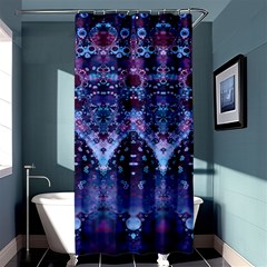 Blue Elegance Elaborate Fractal Fashion Shower Curtain 36  X 72  (stall)  by KirstenStar