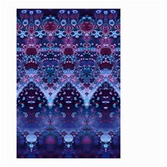 Blue Elegance Elaborate Fractal Fashion Small Garden Flag (two Sides) by KirstenStar