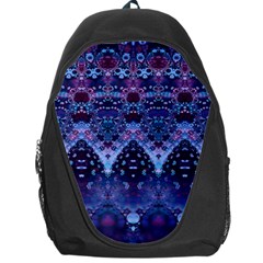 Blue Elegance Elaborate Fractal Fashion Backpack Bag by KirstenStar