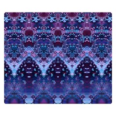 Blue Elegance Elaborate Fractal Fashion Double Sided Flano Blanket (small) 