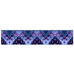 Blue Elegance Elaborate Fractal Fashion Small Flano Scarf Front