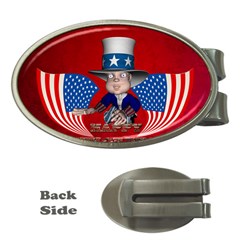 Happy 4th Of July Money Clips (oval)  by FantasyWorld7