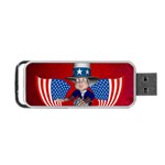 Happy 4th Of July Portable USB Flash (Two Sides) Front