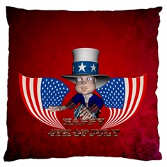 Happy 4th Of July Standard Flano Cushion Case (two Sides) by FantasyWorld7