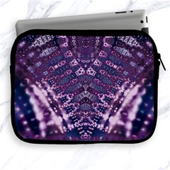 Purple Fractal Lace V Shape Apple Ipad 2/3/4 Zipper Cases by KirstenStar